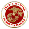 Military - U.S. Marine Corps Once a Marine Pin